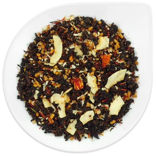URBANTEADEALERS Gerösteter Sesam Oolong Tee mit Fruchtstücken und Sesam, aromatisiert mit geröstetem Sesam-Geschmack, 100g von URBANTEADEALERS
