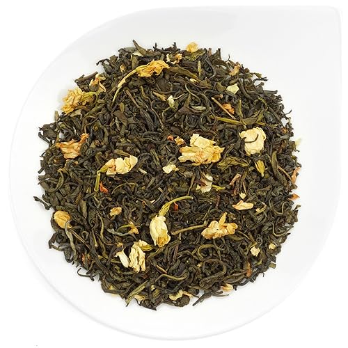 URBANTEADEALERS Jasmin mit Blüten Naturbelassener Grüner Tee mit Jasminblüten, 100g von URBANTEADEALERS