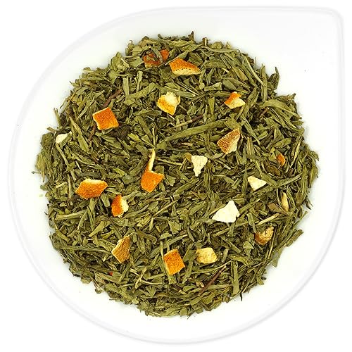 URBANTEADEALERS Orange Lime entkoffeiniert Grünteemischung entkoffeiniert, natürlich aromatisiert mit Orange-Limetten-Geschmack, 250g von URBANTEADEALERS