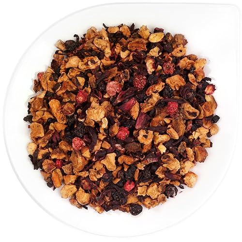 URBANTEADEALERS Rhuberry Muffin Aromatisierte Früchteteemischung mit Cranberry-Rhabarber-Sahne-Geschmack, 50g von URBANTEADEALERS