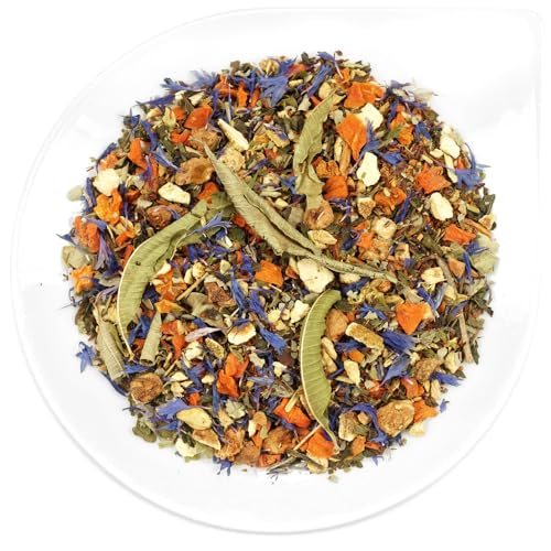 URBANTEADEALERS Alpenpanorama Bio Natürlich aromatisierte Kräuterteemischung mit Orange-Pfefferminz-Geschmack, 250g von URBANTEADEALERS