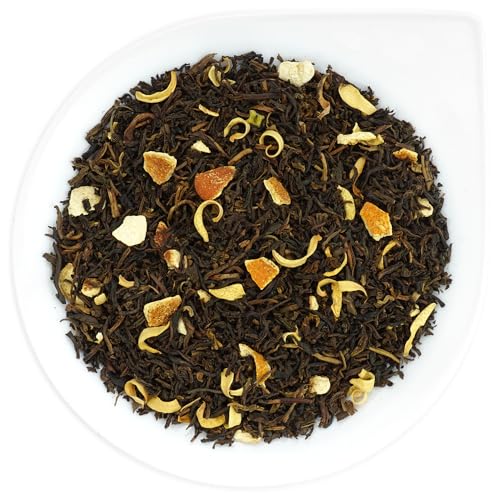 URBANTEADEALERS Schwarzer Tee Orange entkoffeiniert Schwarzteemischung entkoffeiniert, aromatisiert mit Orangengeschmack, 100g von URBANTEADEALERS