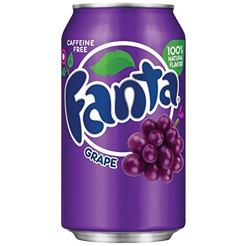 1 x 12 Fanta Grape USA-Import Dosen (12 x 0,355 L) EINWEG inkl. gratis Fivestar Kugelschreiber (Europa) von USA