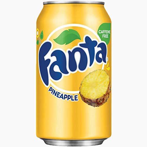 1 x 12 Fanta Pineapple USA-Import Dosen (12 x 0,355 L) EINWEG inkl. gratis Fivestar Kugelschreiber (Europa) von USA