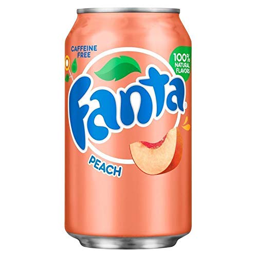 2 x 12 Fanta Peach USA-Import Dosen (24 x 0,355 L) EINWEG inkl. gratis Fivestar Kugelschreiber (Europa) von USA