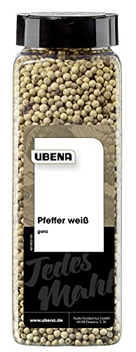 UBENA Pfeffer weiß ganz, 1er Pack (1 x 600 g) von Ubena Foodservice