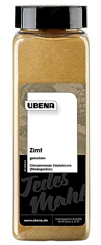 Ubena - Zimt "Cinnamomum Ceylanicum" aus Madagaskar, gemahlen, 350 g im großen Streuer von Ubena