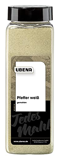 Ubena Pfeffer weiß Gemahlen 600 g, 1er Pack (1 x 0.6 kg) von Ubena
