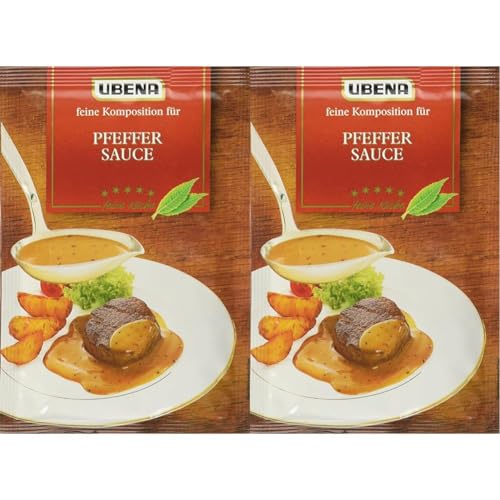 Ubena Pfeffer Sauce (1 x 40 g) (Packung mit 2) von Ubena Saucen
