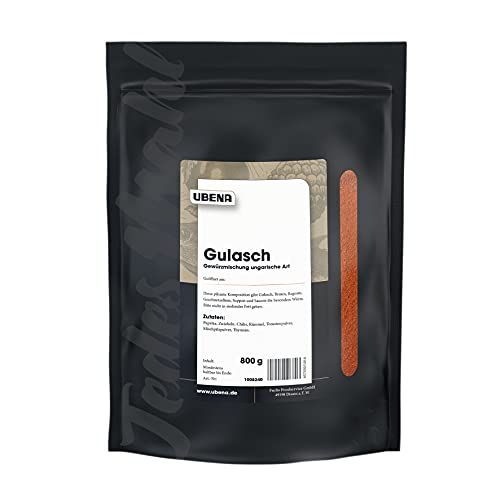 UBENA Gulasch Gewürzmischung ungarische Art im wiederverschließbaren Vorratsbeutel, 1er Pack (1 x 800 g) von Ubena