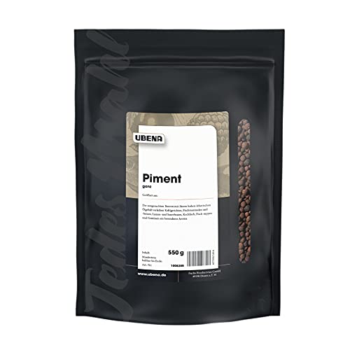 UBENA Piment ganz im wiederverschließbaren Vorratsbeutel, 2er Pack (2 x 550 g) von Ubena Foodservice