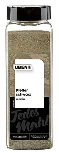 Ubena Pfeffer schwarz Gemahlen 600 g, 1er Pack (1 x 0.6 kg) von Ubena Foodservice