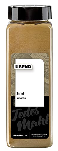 Ubena Zimt gemahlen 500 g Zimt-Gewürz Zimtpulver, Gewürz für Zimtschnecken und Kuchen, Weihnachtsgewürz, Menge: 1 Stück von Ubena