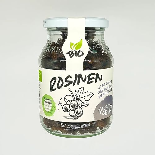 BIO-Rosinen, 300g, MEHRWEGglas (inkl. 0,15€ Pfand) von Ubina