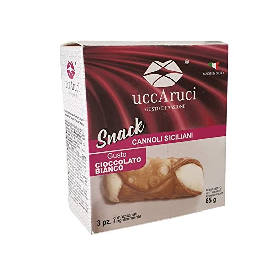 Mini Cannoli weißer Schokoladenimbiss - Uccaruci von Uccaruci