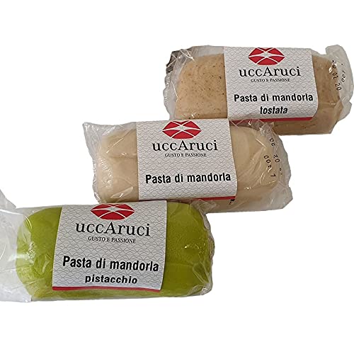 Packung mit drei Mandelpaste - Uccaruci - Bieten 5 Packungen mit 3 Stück von Uccaruci