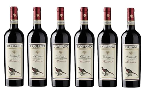 6x 0,75l - 2021er - Uggiano - Fagiano - Chianti Riserva D.O.C.G. - Toscana - Italien - Rotwein trocken 6x 0,75l - 2021er - Uggiano - Fagiano - Chianti Riserva D.O.C.G. - Toscana - Italien - Rotwein trocken von Uggiano
