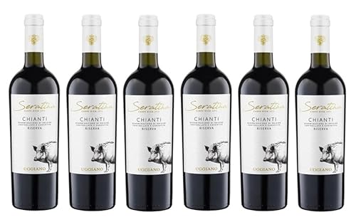 6x 0,75l - 2021er - Uggiano - Seratina - Chianti Riserva D.O.C.G. - Italien - Rotwein trocken 6x 0,75l - 2021er - Uggiano - Seratina - Chianti Riserva D.O.C.G. - Italien - Rotwein trocken von Uggiano