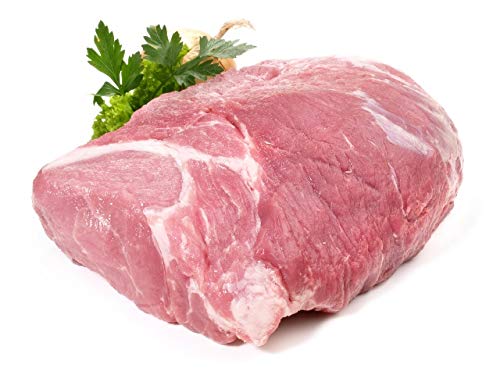 Schweinehals ohne Knochen (2,5 kg), Nacken, für Steaks, Braten und für Pulledpork von Uhlfleisch