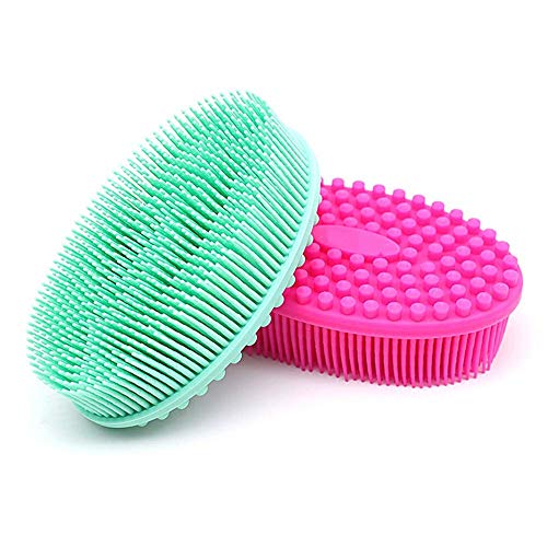 2Pcs Silikon Badekörperbürste Peeling Rückenwäscher Gesichtsreinigungsbürste Sanfte Massage 2Pcs Silikon Badekörperbürste Peeling Rückenwäscher Gesichtsreinigungsbürste Sanfte Massage von Ulalaza