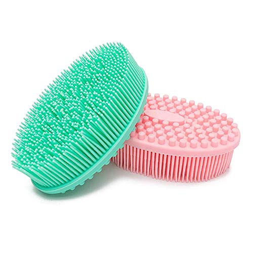 2Pcs Silikon Badekörperbürste Peeling Rückenwäscher Gesichtsreinigungsbürste Sanfte Massage 2Pcs Silikon Badekörperbürste Peeling Rückenwäscher Gesichtsreinigungsbürste Sanfte Massage von Ulalaza