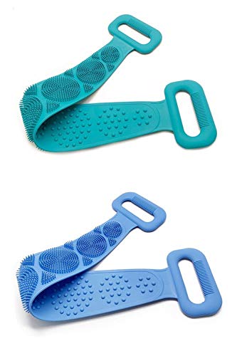 2Pcs Silikon Badekörperbürste Peeling Rückenwäscher Gesichtsreinigungsbürste Sanfte Massage 2Pcs Silikon Badekörperbürste Peeling Rückenwäscher Gesichtsreinigungsbürste Sanfte Massage von Ulalaza