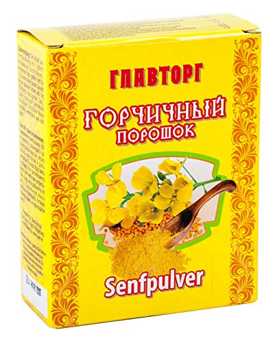 Traditioneles russisches Senfpulver,8er Pack Senf zum Anrühren (8 x 200g) von Ulan