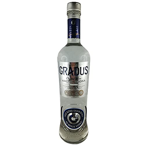 Vodka Gradus Arctic 0,7L russischer Wodka mit Getreidealkohol Alpha von Ulan