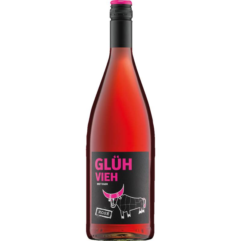 Glühvieh Rosé 1 L, Aromatisiertes weinhaltiges Getränk, Roséwein von Uli Metzger, Langgasse 32-34, D - 67269 Grünstadt-Asselheim