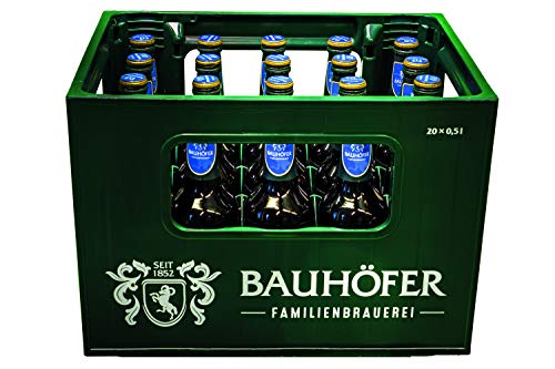 20 x Bauhöfer (Ulmer) Export 0,5 Liter 5,4% vol. Originalkiste MEHRWEG von Ulmer