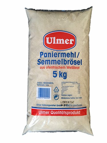 Weckmehl Paniermehl Semmelbrösel im 5kg Beutel von Ulmer