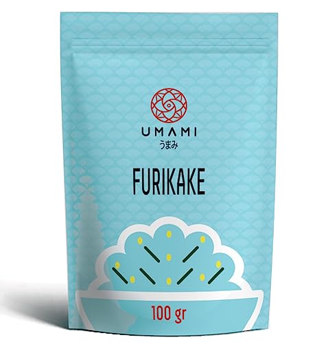 Umami Japanischer Bio-Furikake – 100 g – basierend auf bei niedriger Temperatur geröstetem Sesam und Nori-Algen aus Japan, ideal zum Würzen von Reis, Salaten und sogar Onigiri! von Umami