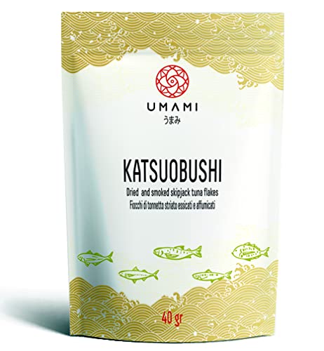 Umami Katsuobushi Bonito Hanakatsuo Flakes 40 gr – Von Japanern hergestellt, aus nachhaltigem Fischfang, nach Tradition geschnitten, langsam und schonend getrocknet von Umami