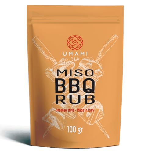 Umami Miso Dry Rub, BBQ-Gewürzmischung, ideal für Fisch und helles Fleisch, ohne Konservierungs- und Farbstoffe, 100% Made in ItalyB0D1YJ7GNM von Umami