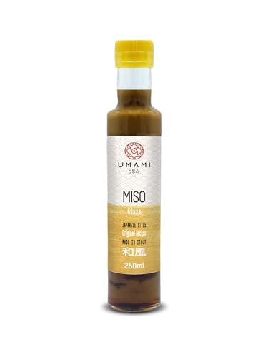 Umami Miso Glasursauce 250 ml, hergestellt mit Shiro Miso, hergestellt in Japan und mit unserem Mirin, ohne Konservierungsstoffe, Farbstoffe oder GVO von Umami