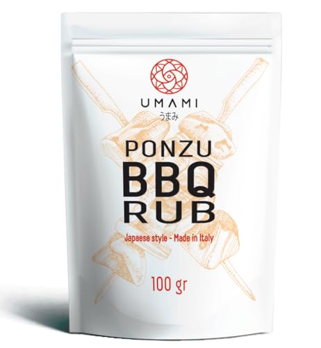 Umami Ponzu Dry Rub, BBQ-Gewürzmischung, ideal für Fisch und helles Fleisch, ohne Konservierungs- und Farbstoffe, 100% Made in Italy von Umami