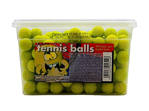 1 Box a 300 Tennis Balls Kaugummi Zitrone Limone a 1,8kg von Unbekannt