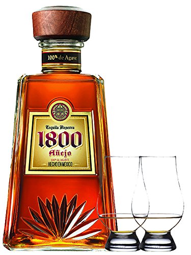 1800 Jose Cuervo Tequila Anejo 0,7 Liter + 2 Glencairn Gläser von Unbekannt