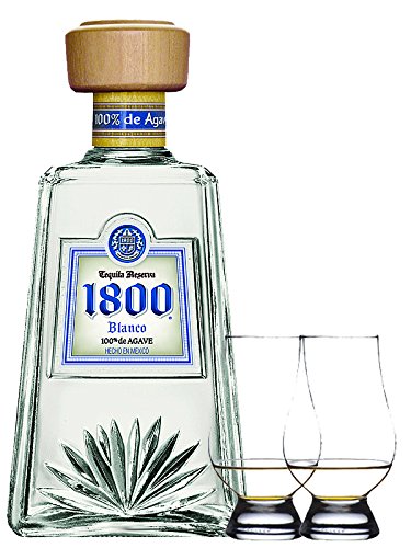 1800 Jose Cuervo Tequila Blanco 0,7 Liter + 2 Glencairn Gläser von Unbekannt