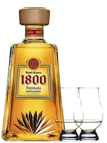 1800 Jose Cuervo Tequila Reposado 0,7 Liter + 2 Glencairn Gläser von Unbekannt