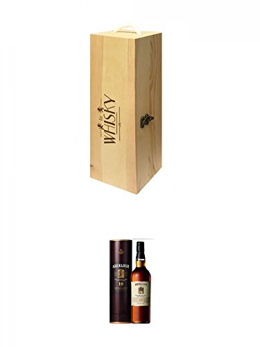 1a Whisky Holzbox für 1 Flasche mit Hakenverschluss + Aberlour 10 Jahre Single Malt Whisky 0,7 Liter von Unbekannt