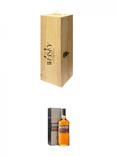 1a Whisky Holzbox für 1 Flasche mit Hakenverschluss + Auchentoshan 12 Jahre Single Malt Whisky 0,7 Liter von Unbekannt