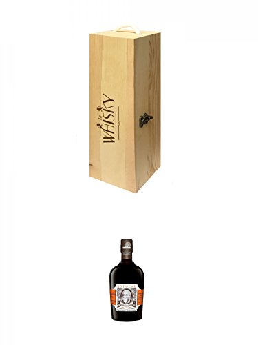 1a Whisky Holzbox für 1 Flasche mit Hakenverschluss + Botucal Diplomatico Mantuano 0,7 Liter von Unbekannt