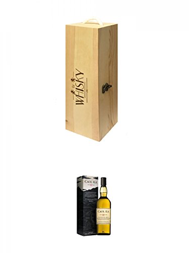 1a Whisky Holzbox für 1 Flasche mit Hakenverschluss + Caol Ila 12 Jahre Islay Single Malt Whisky 0,7 Liter von Unbekannt