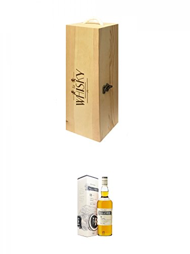 1a Whisky Holzbox für 1 Flasche mit Hakenverschluss + Cragganmore 12 Jahre Single Malt Whisky 0,7 Liter von Unbekannt
