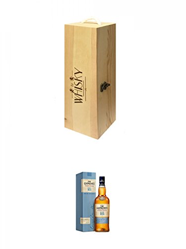 1a Whisky Holzbox für 1 Flasche mit Hakenverschluss + Glenlivet Founders Reserve Single Malt Whisky 0,7 Liter von Unbekannt
