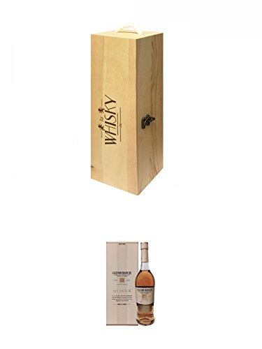 1a Whisky Holzbox für 1 Flasche mit Hakenverschluss + Glenmorangie 12 Jahre The Nectar d'Or 0,7 Liter von Unbekannt