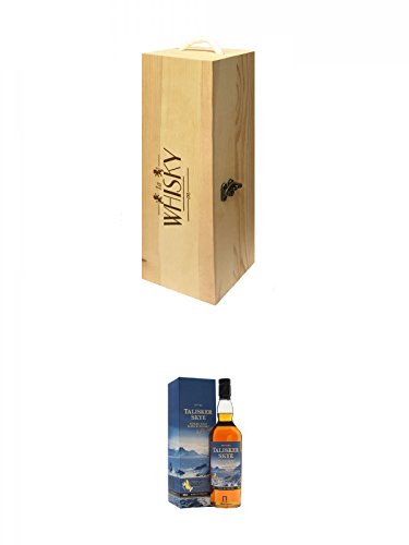 1a Whisky Holzbox für 1 Flasche mit Hakenverschluss + Talisker SKYE Single Malt Whisky 0,7 ltr. von Unbekannt
