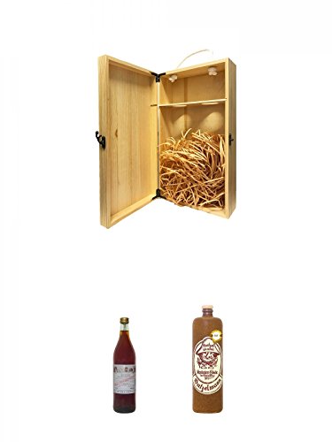 1a Whisky Holzbox für 2 Flaschen mit Hakenverschluss + Bullenschluck aus Niedersachsen 0,7 Liter + Butzelmann im Steinkrug Kräuterlikör aus Deutschland 0,7 Liter 1a Whisky Holzbox für 2 Flaschen mit Hakenverschluss + Bullenschluck aus Niedersachsen 0,7 Liter + Butzelmann im Steinkrug Kräuterlikör aus Deutschland 0,7 Liter von Unbekannt