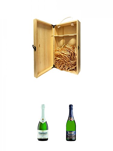 1a Whisky Holzbox für 2 Flaschen mit Hakenverschluss + Schloss Biebrich Sekt Deutschland 0,75 Liter + Schloss Herrenfels Sekt Trocken 0,75 Liter 1a Whisky Holzbox für 2 Flaschen mit Hakenverschluss + Schloss Biebrich Sekt Deutschland 0,75 Liter + Schloss Herrenfels Sekt Trocken 0,75 Liter von Unbekannt